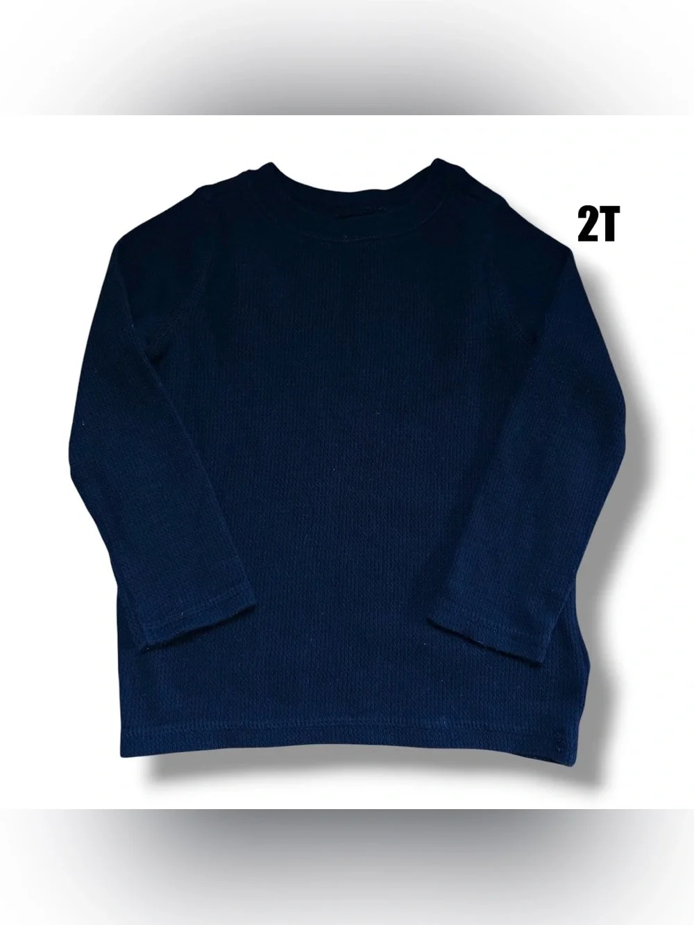 Old Navy Black Long-Sleeve Thermal Tee for Kids size 2T